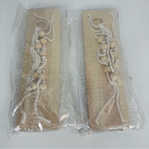 Macrame New Bohemian Home Garden Hanging Decor Plant Shelves 2-Piece Lot Bundle - Picture 8 of 9